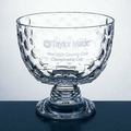 Crystal Golf Bowl Award - Small (6.5"x7"x4.25")